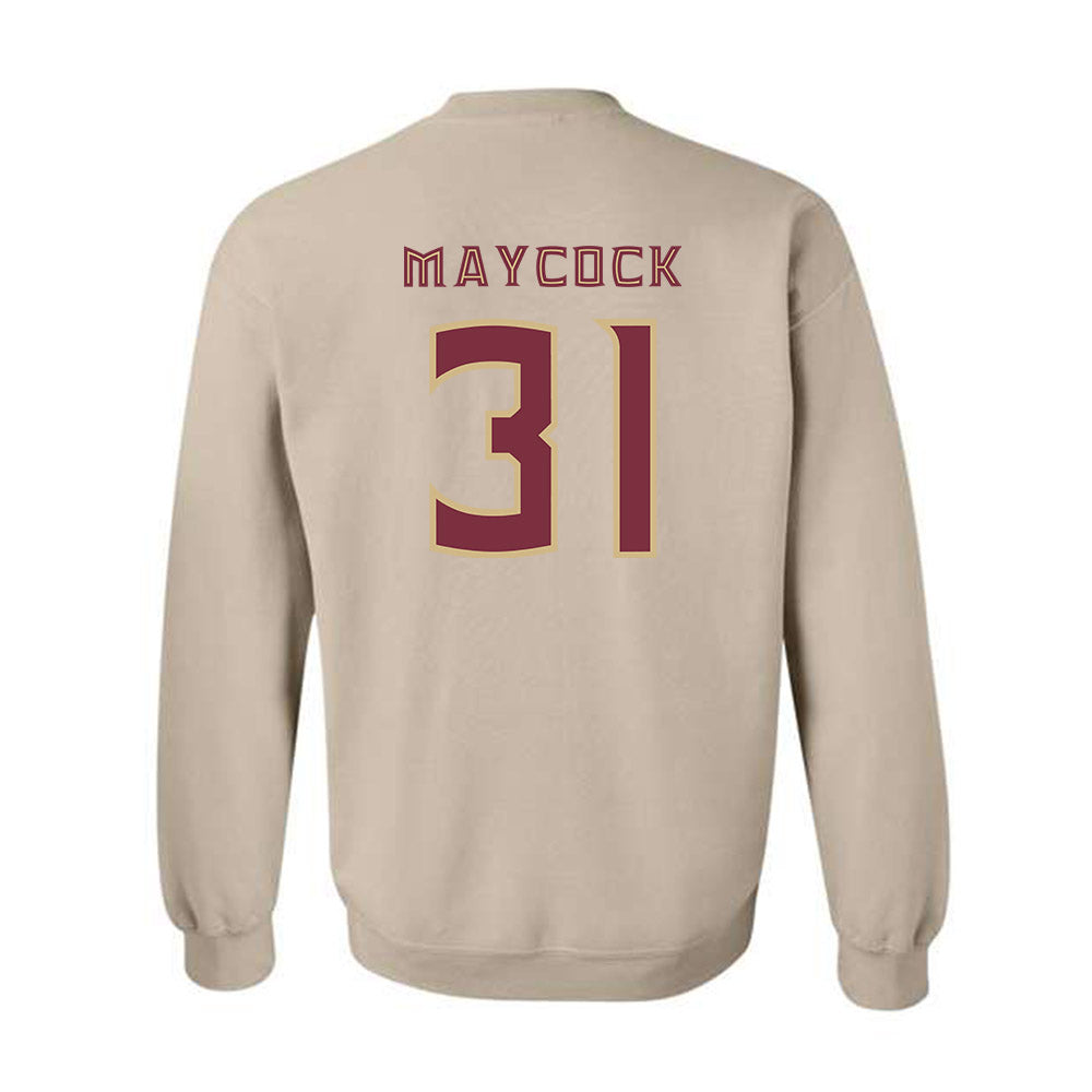 FSU - NCAA Football : Karon Maycock - Replica Shersey Crewneck Sweatshirt-1