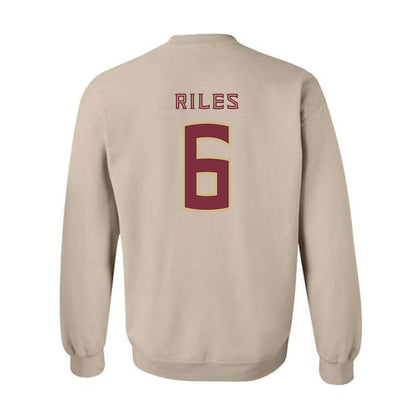 FSU - NCAA Football : Desirrio Riles - Replica Shersey Crewneck Sweatshirt-1