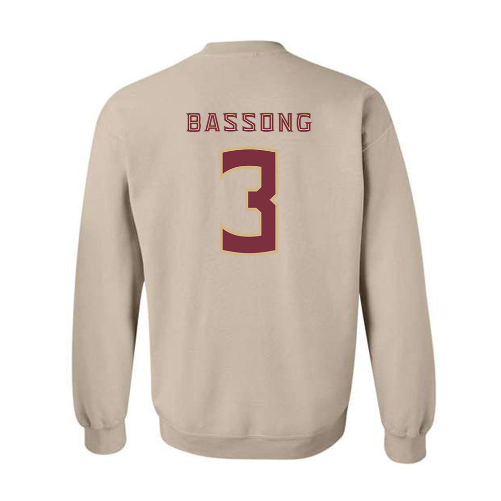 FSU - NCAA Men's Basketball : Thomas Bassong - Replica Shersey Crewneck Sweatshirt-1