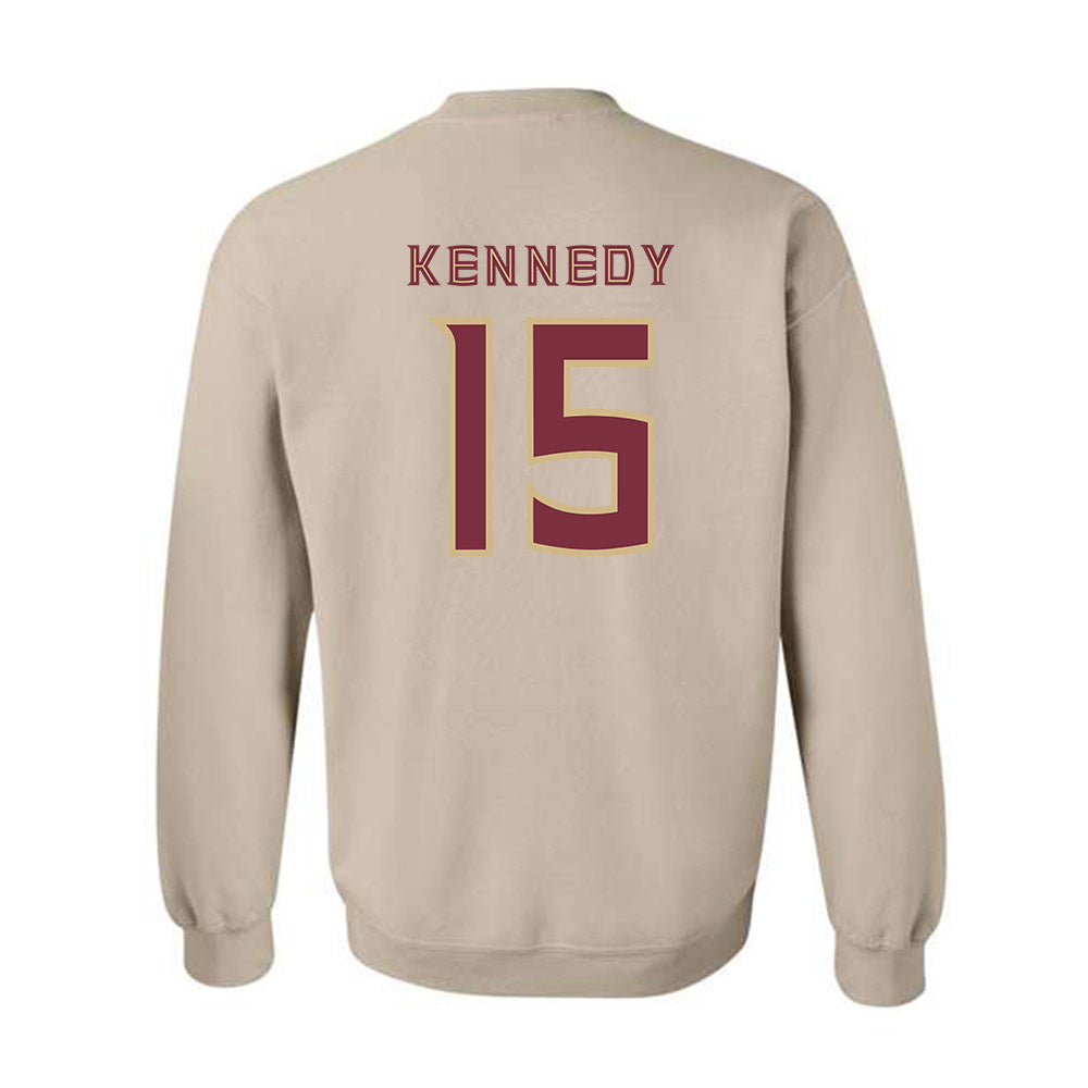 FSU - NCAA Football : Rylan Kennedy - Replica Shersey Crewneck Sweatshirt-1