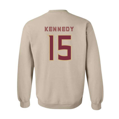 FSU - NCAA Football : Rylan Kennedy - Replica Shersey Crewneck Sweatshirt-1