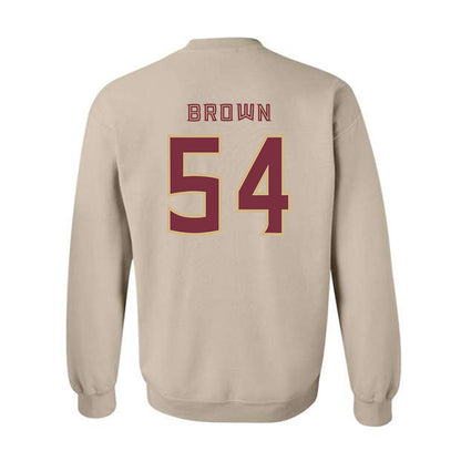 FSU - NCAA Football : Chastan Brown - Replica Shersey Crewneck Sweatshirt-1