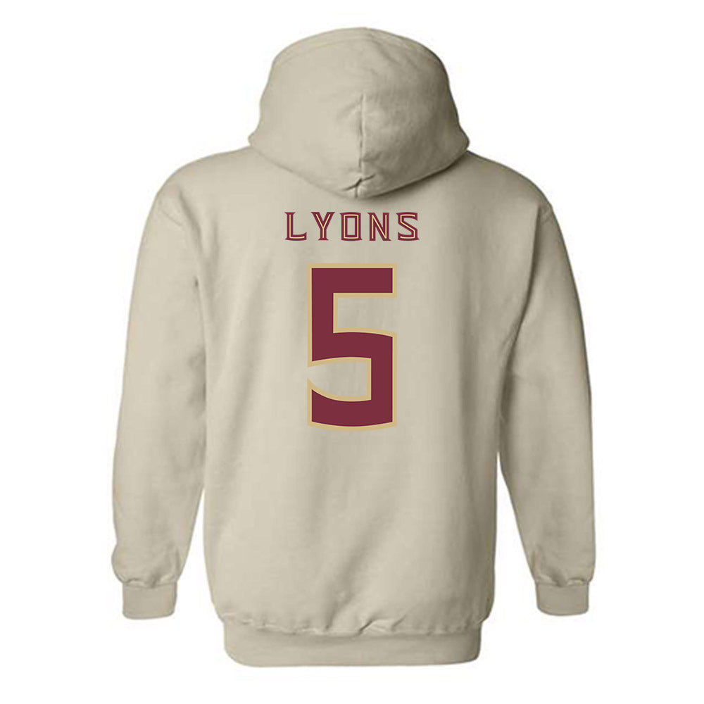 FSU - NCAA Football : Daniel Lyons - Replica Shersey Hooded Sweatshirt-1