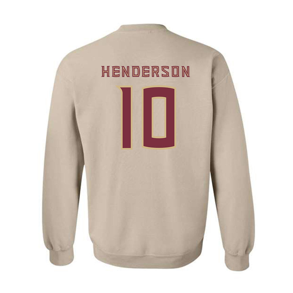 FSU - NCAA Women's Soccer : Ashley Henderson - Replica Shersey Crewneck Sweatshirt-1