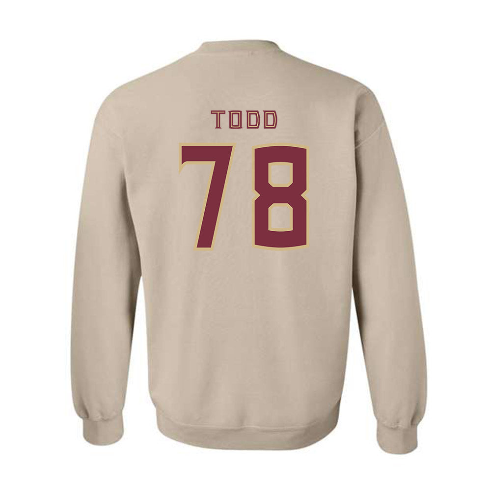 FSU - NCAA Football : Jayden Todd - Replica Shersey Crewneck Sweatshirt-1