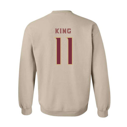 FSU - NCAA Women's Lacrosse : Danica King - Replica Shersey Crewneck Sweatshirt-1