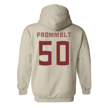 FSU - NCAA Baseball : Kaden Frommelt - Replica Shersey Hooded Sweatshirt-1