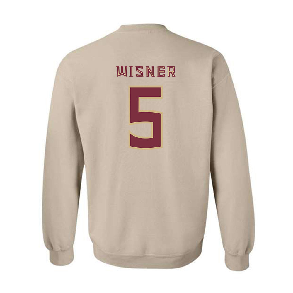 FSU - NCAA Football : Tre Wisner - Replica Shersey Crewneck Sweatshirt-1