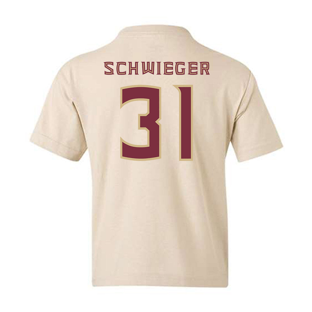 FSU - NCAA Men's Basketball : Cooper Schwieger - Replica Shersey Youth T-Shirt-1