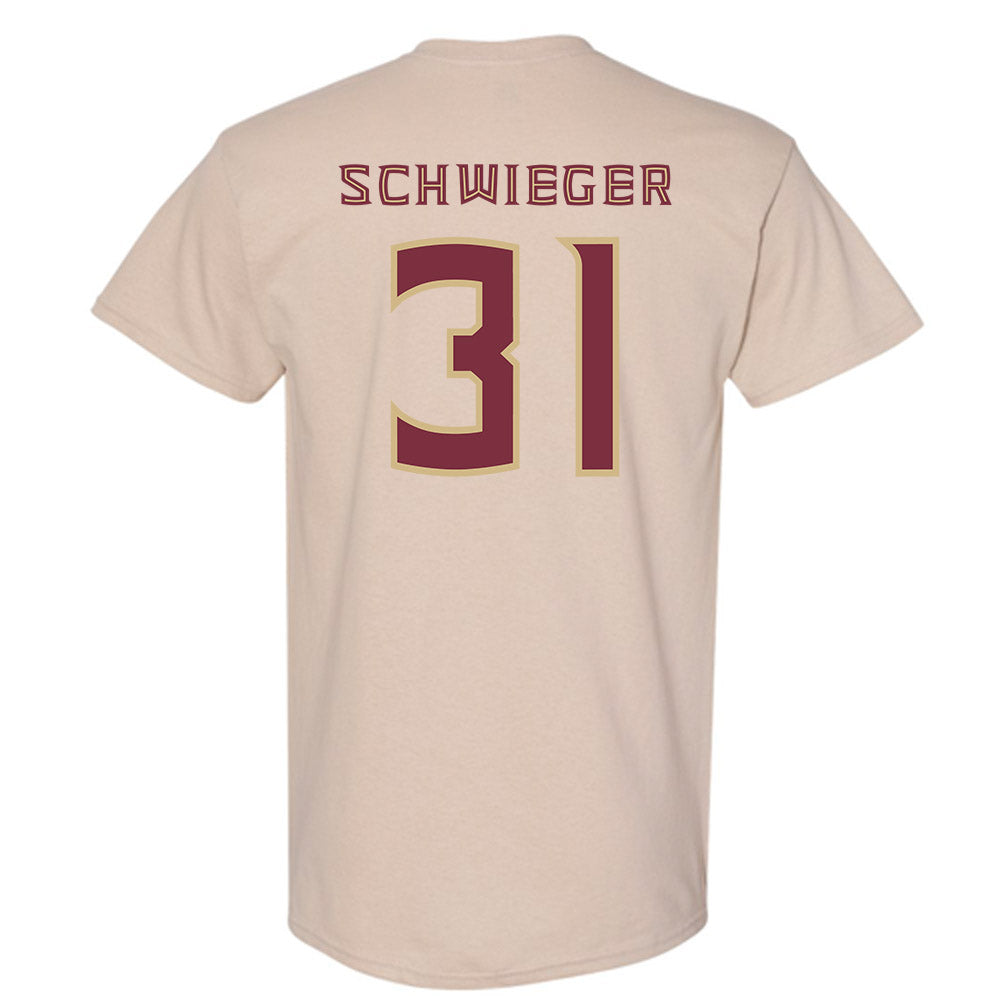 FSU - NCAA Men's Basketball : Cooper Schwieger - Replica Shersey T-Shirt-1