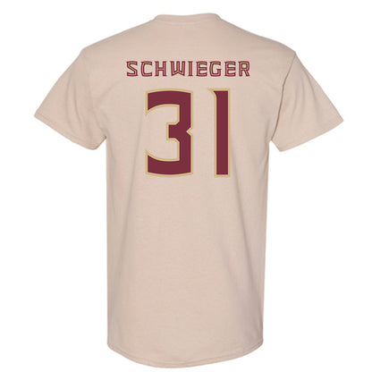 FSU - NCAA Men's Basketball : Cooper Schwieger - Replica Shersey T-Shirt-1