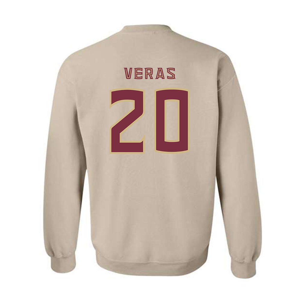 FSU - NCAA Baseball : Genson Veras - Replica Shersey Crewneck Sweatshirt-1