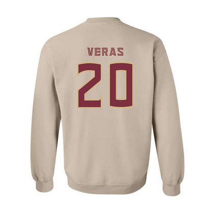 FSU - NCAA Baseball : Genson Veras - Replica Shersey Crewneck Sweatshirt-1