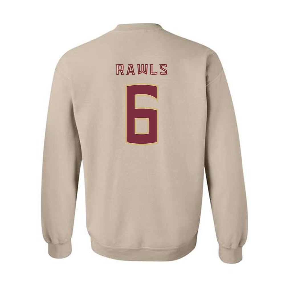 FSU - NCAA Football : Ja'Bril Rawls - Replica Shersey Crewneck Sweatshirt-1