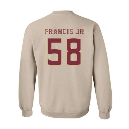 FSU - NCAA Football : Luke Francis Jr. - Replica Shersey Crewneck Sweatshirt-1