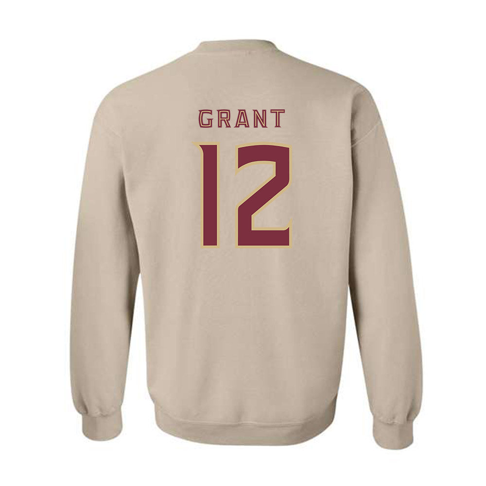 FSU - NCAA Football : Michael Grant - Replica Shersey Crewneck Sweatshirt-1