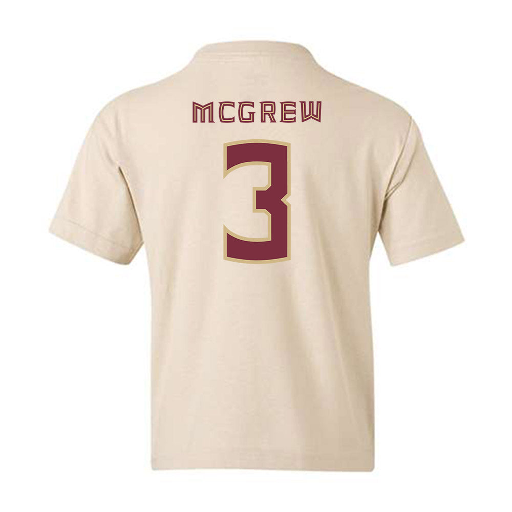 FSU - NCAA Women's Soccer : Jaida McGrew - Replica Shersey Youth T-Shirt-1