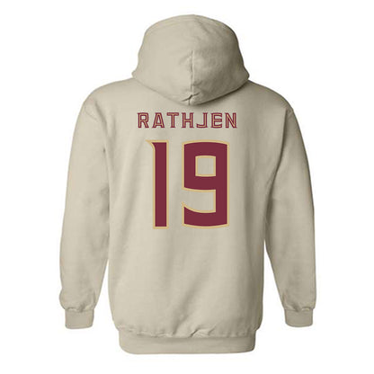 FSU - NCAA Women's Lacrosse : Katherine Rathjen - Replica Shersey Hooded Sweatshirt-1