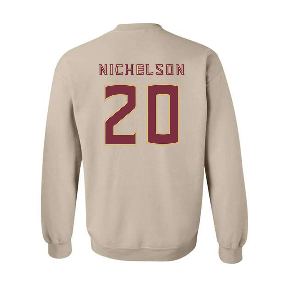 FSU - NCAA Football : Blake Nichelson - Replica Shersey Crewneck Sweatshirt-1