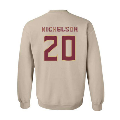 FSU - NCAA Football : Blake Nichelson - Replica Shersey Crewneck Sweatshirt-1
