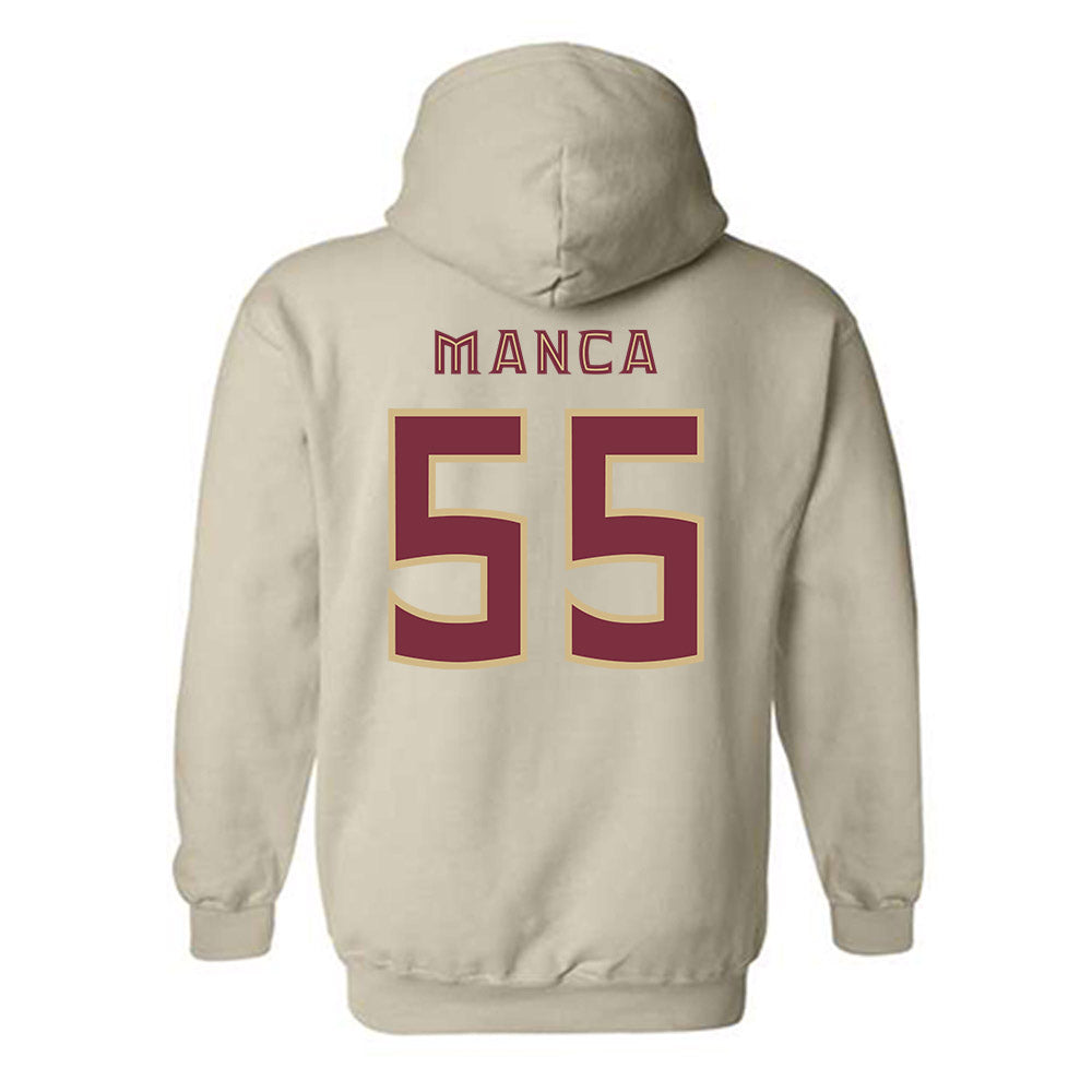 FSU - NCAA Baseball : Payton Manca - Replica Shersey Hooded Sweatshirt-1