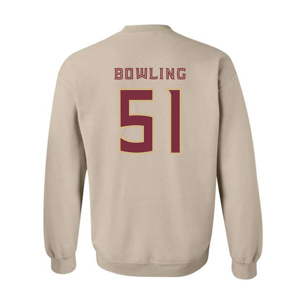 FSU - NCAA Football : Paul Bowling - Replica Shersey Crewneck Sweatshirt-1