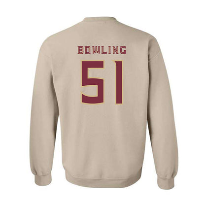FSU - NCAA Football : Paul Bowling - Replica Shersey Crewneck Sweatshirt-1