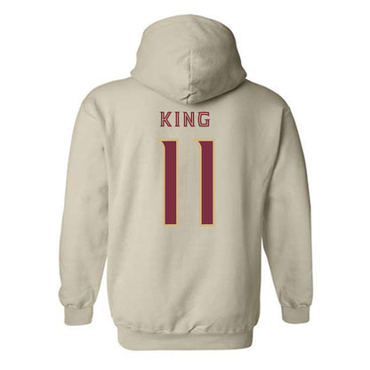 FSU - NCAA Women's Lacrosse : Danica King - Replica Shersey Hooded Sweatshirt-1