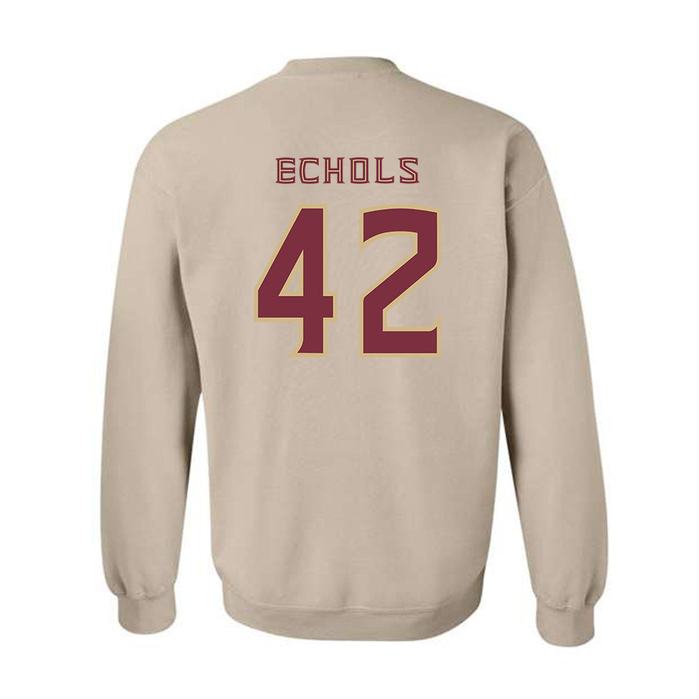 FSU - NCAA Baseball : Jake Echols - Replica Shersey Crewneck Sweatshirt-1