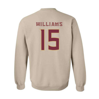 FSU - NCAA Women's Basketball : Sole Williams - Replica Shersey Crewneck Sweatshirt-1