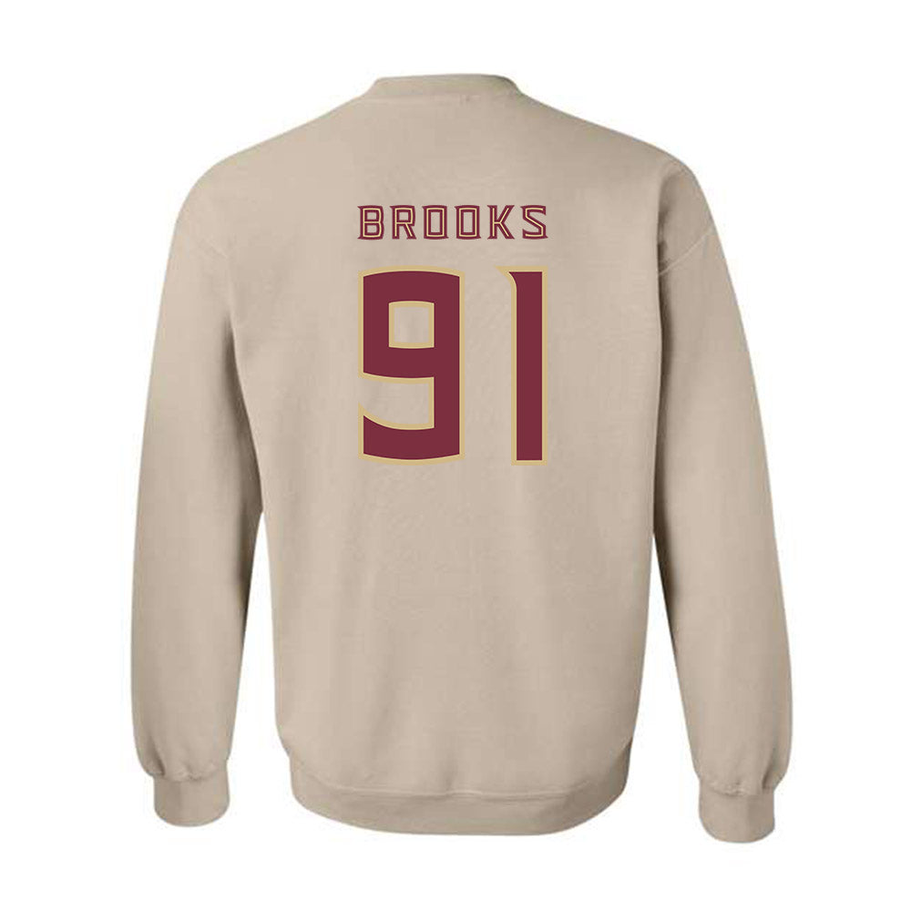 FSU - NCAA Football : Cam Brooks - Replica Shersey Crewneck Sweatshirt-1