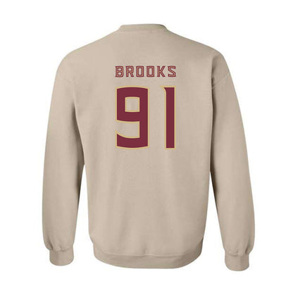 FSU - NCAA Football : Cam Brooks - Replica Shersey Crewneck Sweatshirt-1