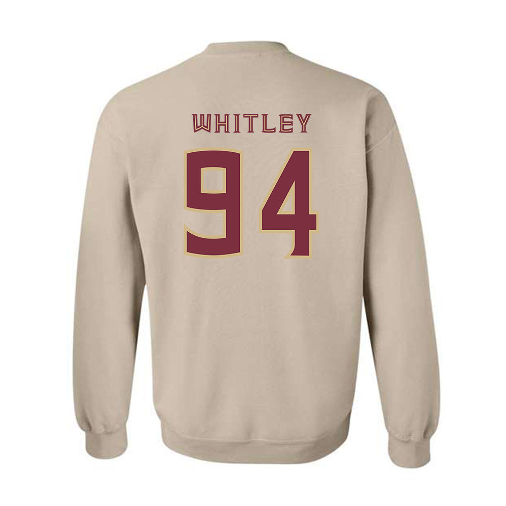 FSU - NCAA Football : Franklin Whitley - Replica Shersey Crewneck Sweatshirt-1