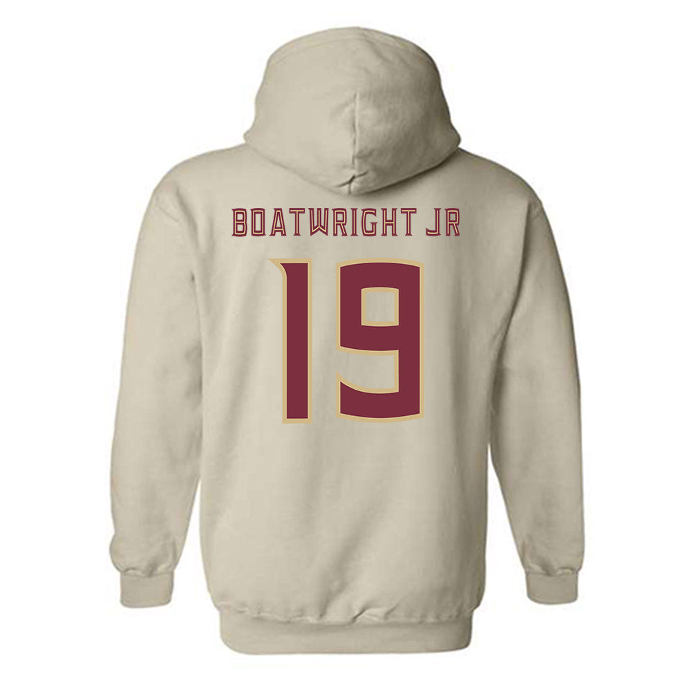 FSU - NCAA Football : Jarvis Boatwright Jr - Replica Shersey Hooded Sweatshirt-1