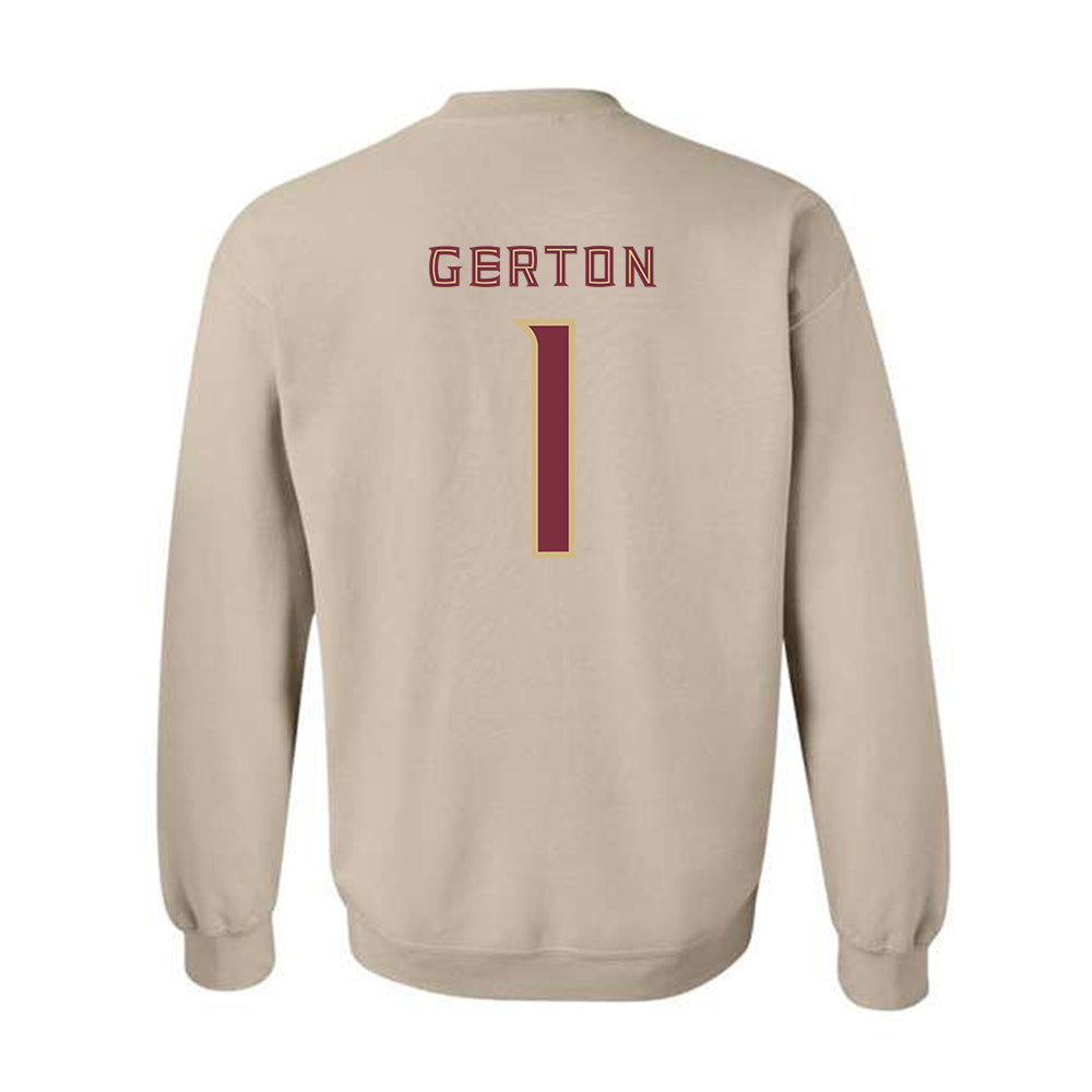 FSU - NCAA Women's Basketball : Mari Gerton - Replica Shersey Crewneck Sweatshirt-1