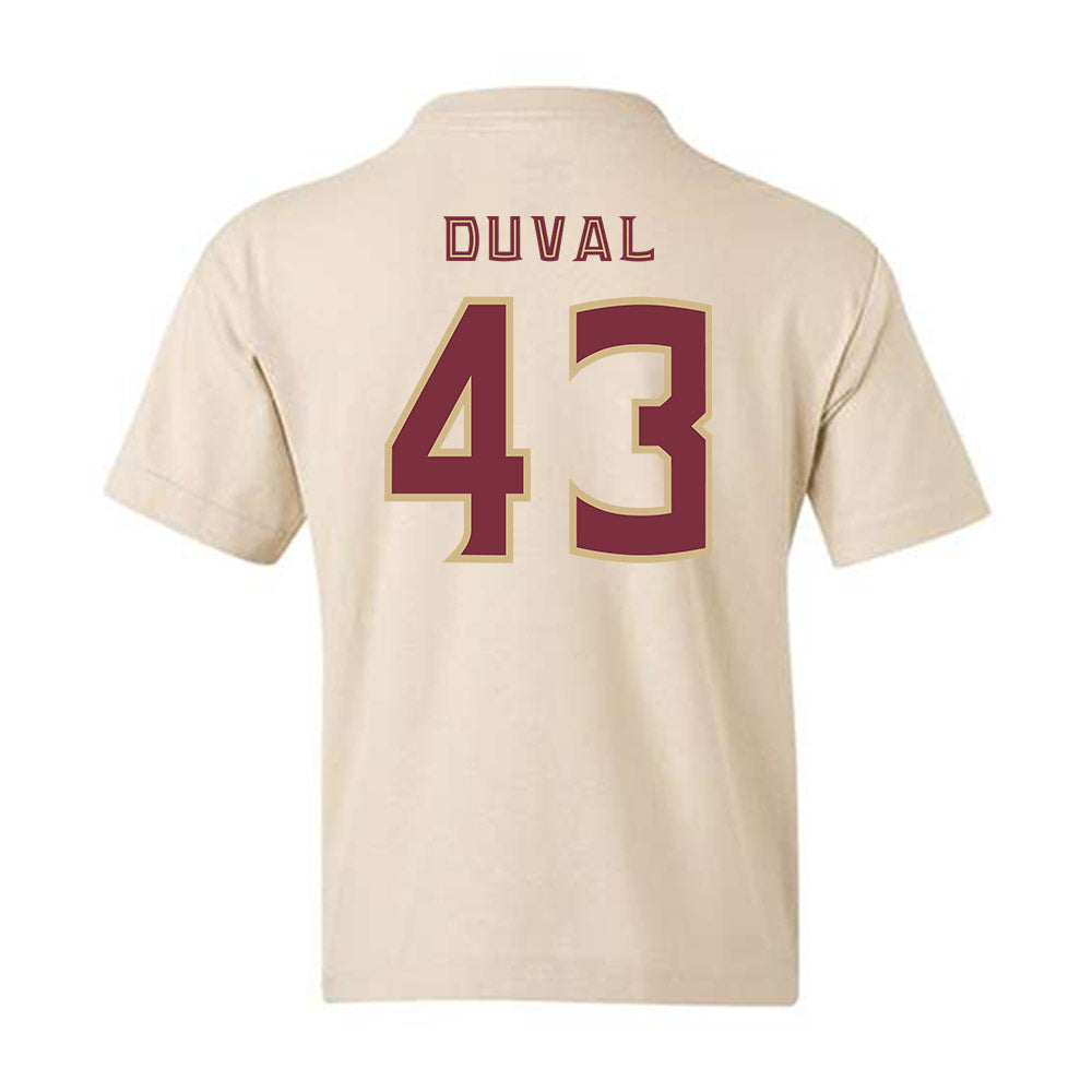 FSU - NCAA Beach Volleyball : Saofe Duval - Replica Shersey Youth T-Shirt-1