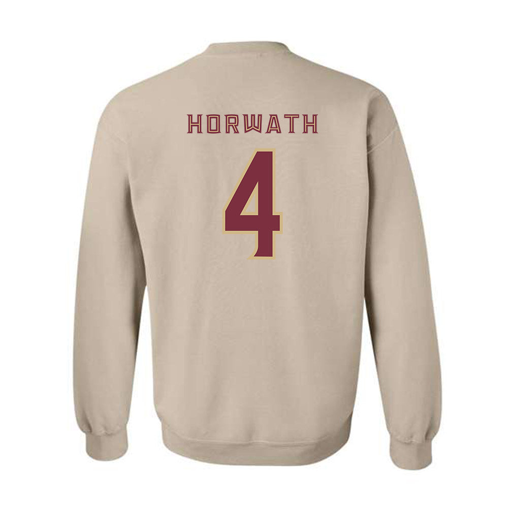 FSU - NCAA Beach Volleyball : Jess Horwath - Replica Shersey Crewneck Sweatshirt-1