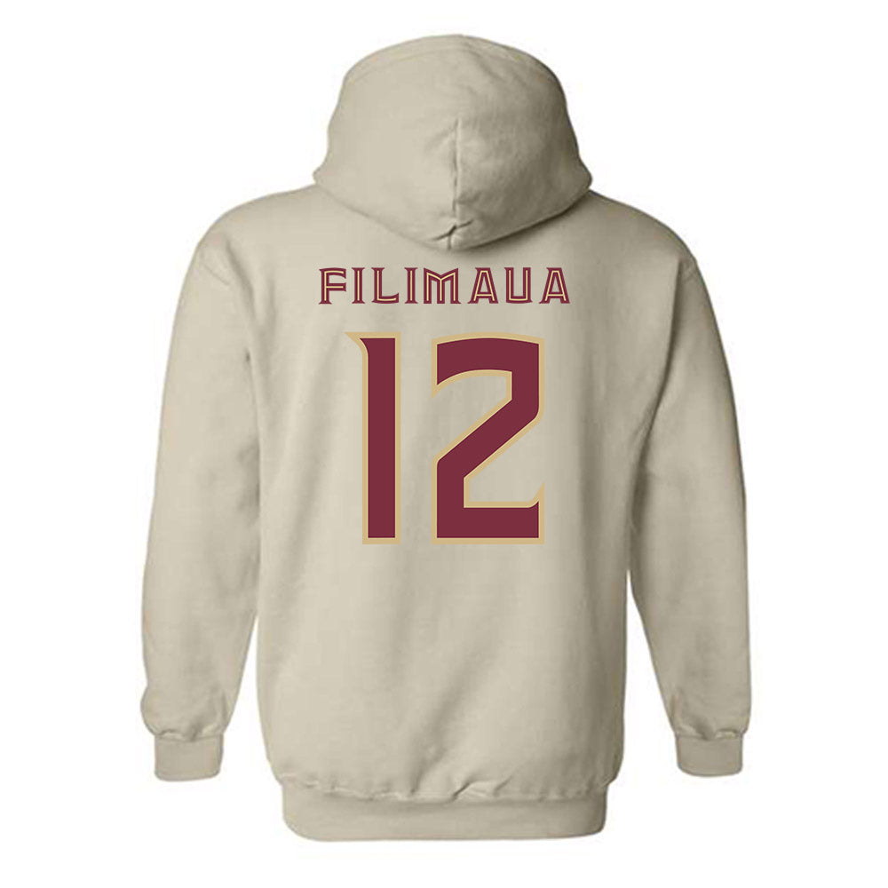 FSU - NCAA Women's Volleyball : Kyleene Filimaua - Replica Shersey Hooded Sweatshirt-1