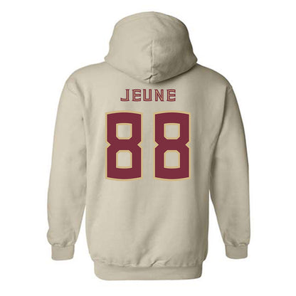 FSU - NCAA Football : Keenen Jeune - Replica Shersey Hooded Sweatshirt-1