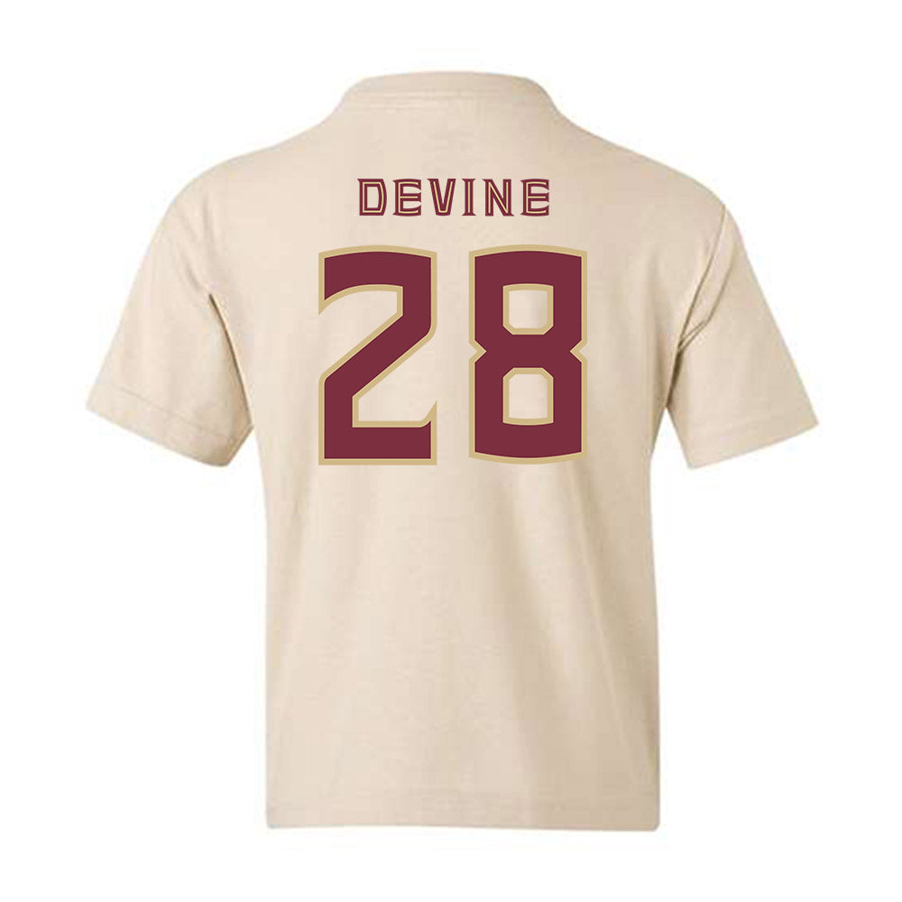 FSU - NCAA Women's Lacrosse : Annie Devine - Replica Shersey Youth T-Shirt-1