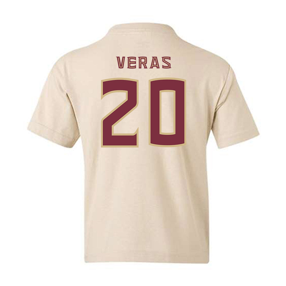 FSU - NCAA Baseball : Genson Veras - Replica Shersey Youth T-Shirt-1