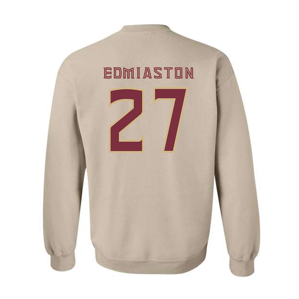 FSU - NCAA Softball : Nicole Edmiaston - Replica Shersey Crewneck Sweatshirt-1