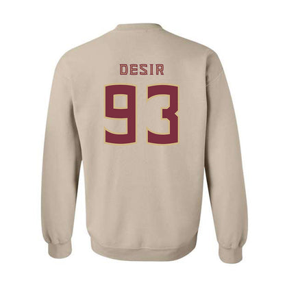 FSU - NCAA Football : Mandrell Desir - Replica Shersey Crewneck Sweatshirt-1