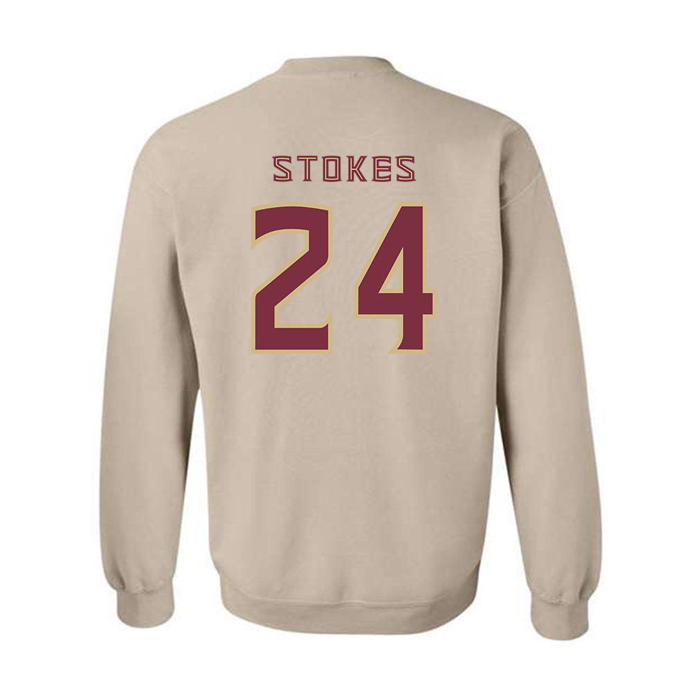 FSU - NCAA Baseball : Cole Stokes - Replica Shersey Crewneck Sweatshirt-1