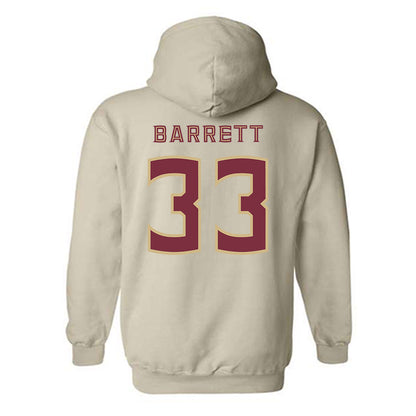 FSU - NCAA Baseball : Ben Barrett - Replica Shersey Hooded Sweatshirt