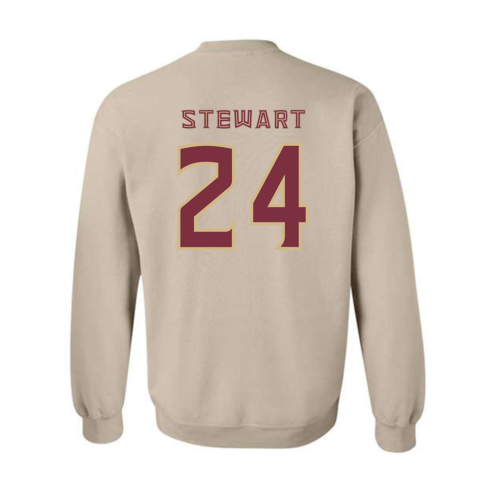 FSU - NCAA Women's Basketball : Morgan Stewart - Replica Shersey Crewneck Sweatshirt-1