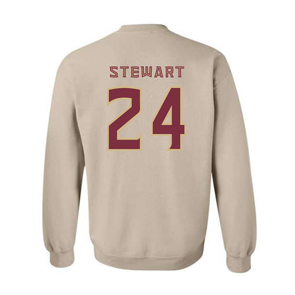 FSU - NCAA Women's Basketball : Morgan Stewart - Replica Shersey Crewneck Sweatshirt-1