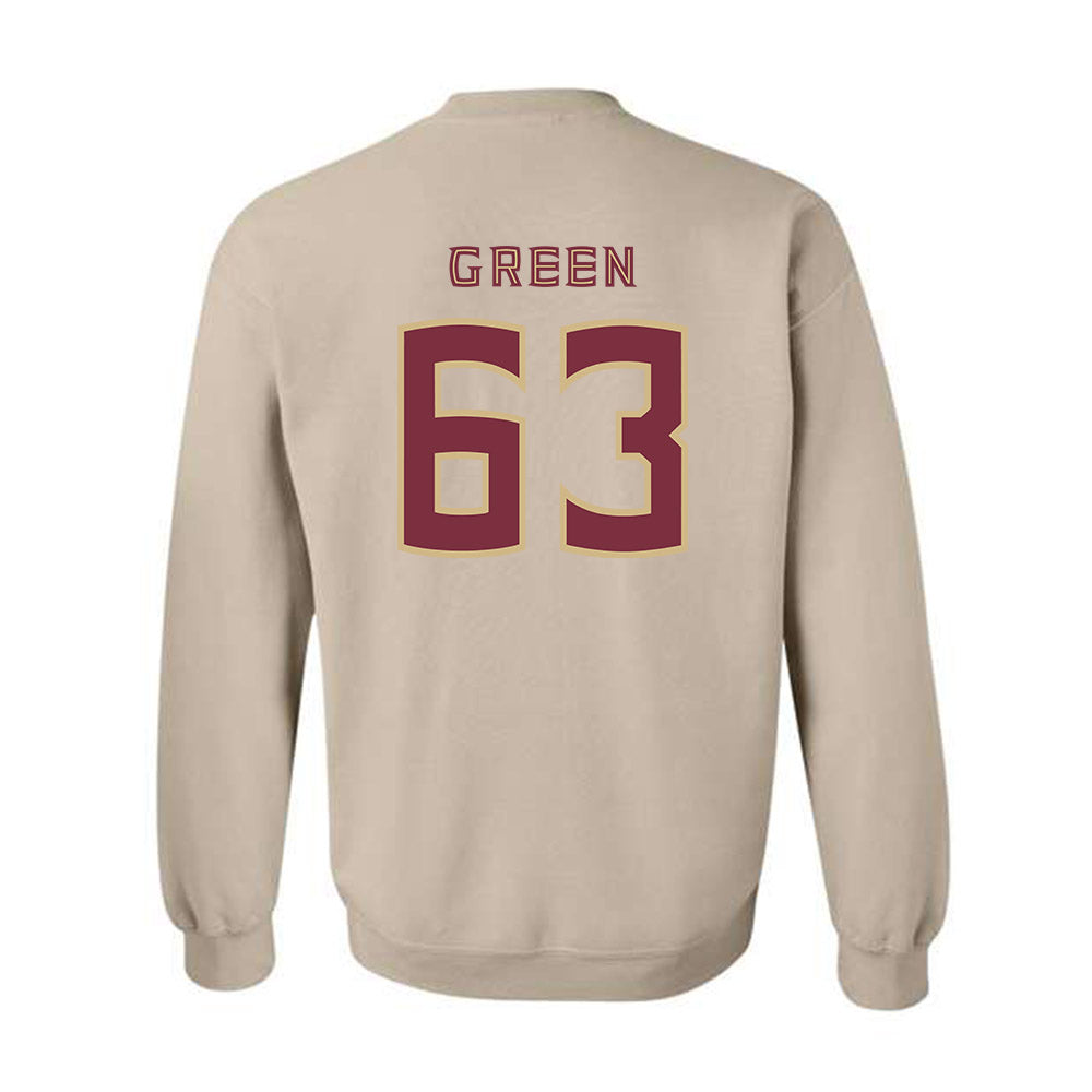 FSU - NCAA Football : Jakobe Green - Replica Shersey Crewneck Sweatshirt-1