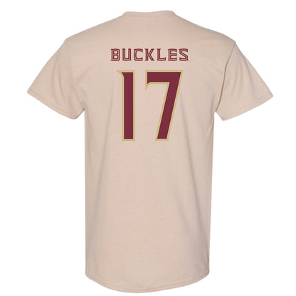 FSU - NCAA Baseball : Charlie Buckles - Replica Shersey T-Shirt-1