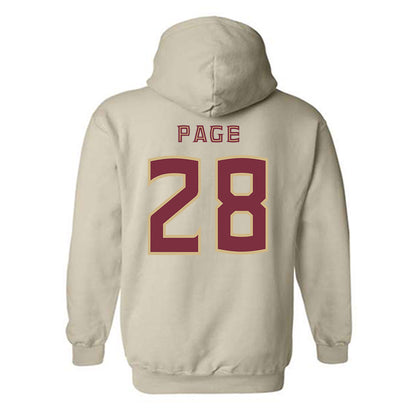 FSU - NCAA Women's Soccer : Olivia Page - Replica Shersey Hooded Sweatshirt-1